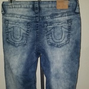 True Religion Boy's Cut-Off Geno Denim Shorts